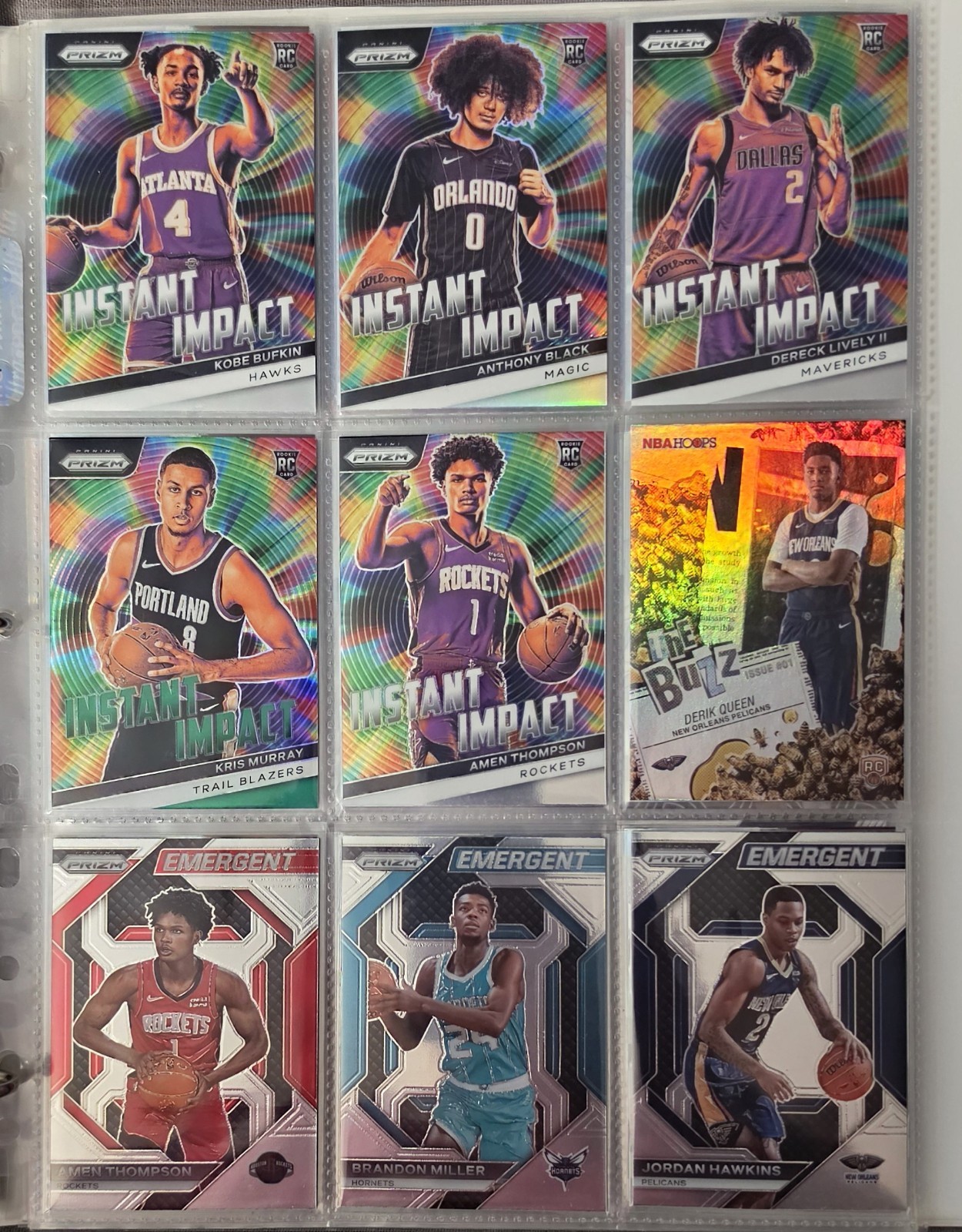 100-Card: Topps/Chrome/Prizm/Select/Hoops, Auto/Relic #’d, Lebron, Rose view 11