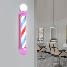 Barber Pole Light Barbershop Rotating Light Fixture Barber Pole Light Sign 110V