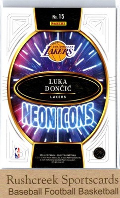 2024-25 Panini Select #15 Luka Doncic Neon Icons | eBay