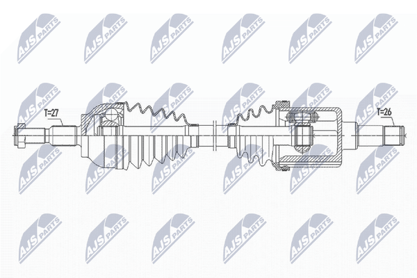 Nty Antriebswelle NPW-FR-101 FüR Ford Kuga 2 DM2 Tdci 4X4-image