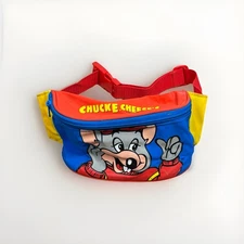 Rare Vintage 90’s Chuck E. Cheese Mini Fanny Pack ShowBiz Pizza Time Adjustable