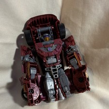 Transformers Decepticon Transforming Car Action Figure Maroon Yellow