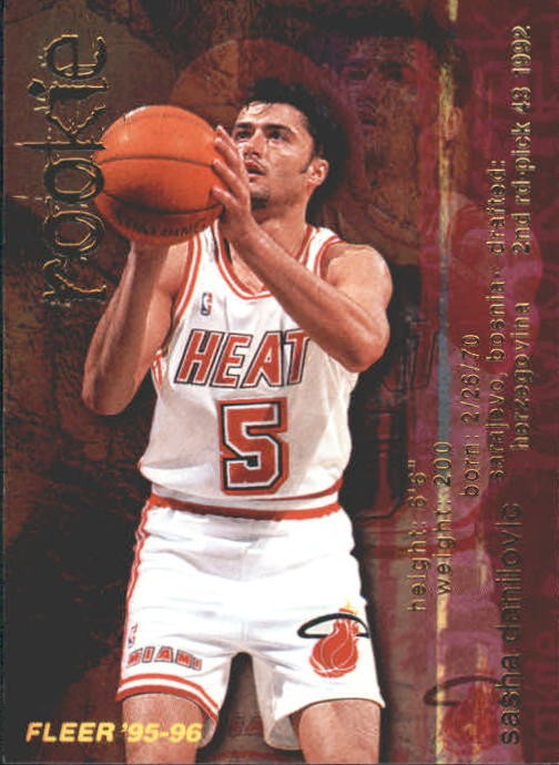 1995-96 Fleer #288 Sasha Danilovic RC - BSK