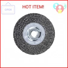 187010 - 4" x 1/2" x 5/8"-11 Crimped Wire Wheel, .014 Carbon Steel Wire