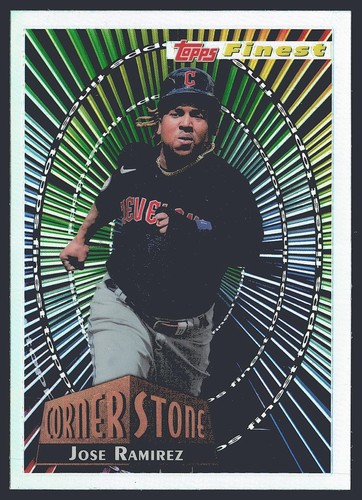 Jose Ramirez #94FC-JR 2022 Topps Finest 1994 Cornerstones card