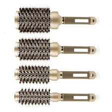Boar Bristle Thermal Round Barrel Hair Brush Professional 1PC Salon Styling Tool