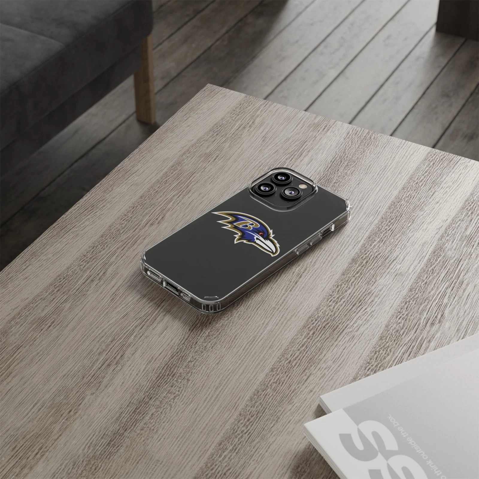 Baltimore Ravens Clear Phone Case for iPhone