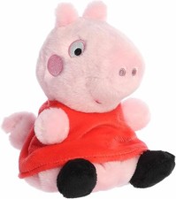 New Aurora Playful Peppa Pig Palm Pals Stuffed Animal Officially Licensed - 5"