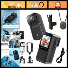 4K WiFi Body Camera, Magnetic POV Action Cam for Sports, Waterproof Video Record