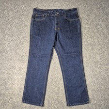 Origin USA Maine Jeans Mens 38x29 Blue Maverick Denim Straight Made In USA 