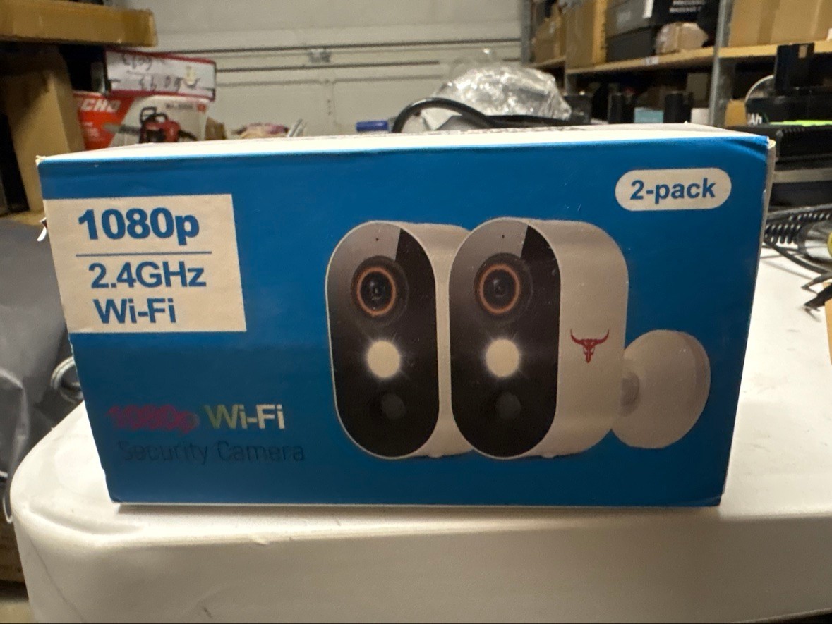1080p WiFi Security Camera 2-Pack Outdoor Night Vision Two-Way Talk
