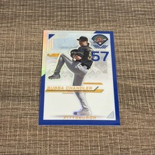 2025 Panini Prospect Edition Bubba Chandler BLUE HOLO PRIZM Rookie Card /149