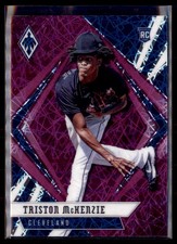 2021 Panini Chronicles Phoenix Purple Velocity Triston McKenzie Cleveland 21 Ro