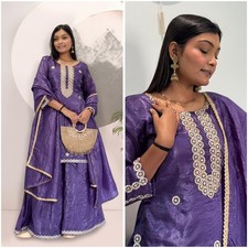 Designer Indian Wedding Dress Pakistani Bollywood Top Plazzo Salwar New Party We