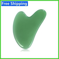 Gua Sha Facial Tool - Natural Jade Stone for Puffiness Reduction  Skin Vitality