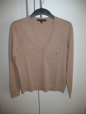 Brooks & Brothers Damen Strickjacke Gr. M beige neu Merino Wolle