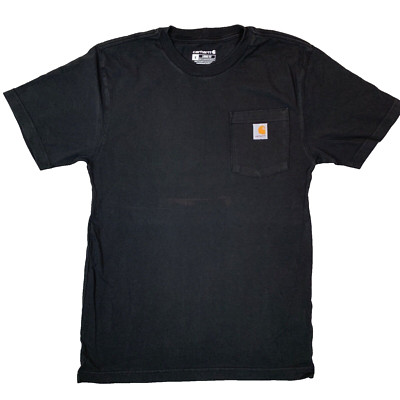 Carhartt schwarz Tasche Loose Fit Kurzarm T-Shirt Tee Herren Größe Small
