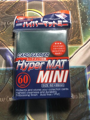 *** KMC HYPER MAT MINI *** (GREEN) SLEEVES YUGIOH CARD SIZE 60ct UNOPENED (NEW)