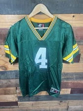 Vintage NFL Brett Favre Green Bay Packers Green Jersey Size L Logo Athletic tags