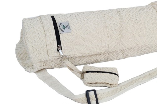 Cotton Blend Hemp Yoga Mat Carrier Bag Adjustable Strap Yoga Mat Carrier Gym Bag - Picture 67 of 88