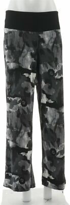 Women with Control Womens Como Jersey Printed Control Pants Black Multi S