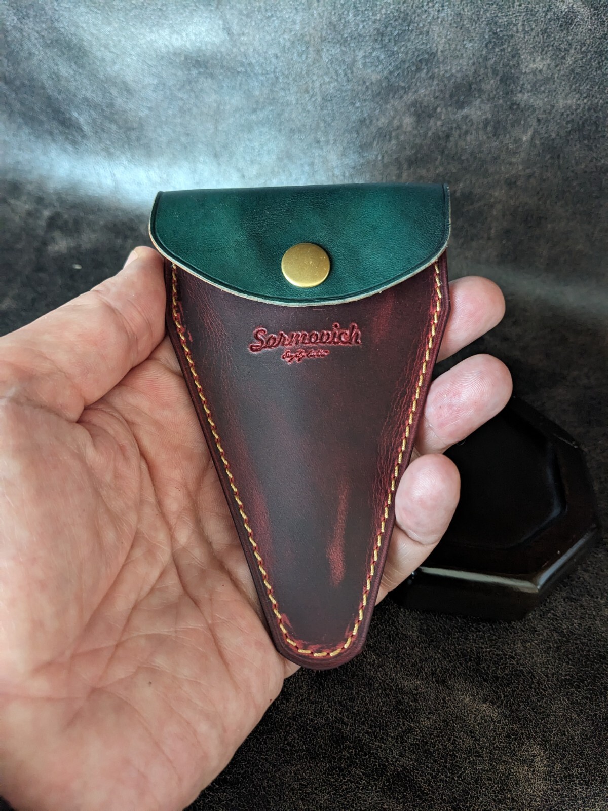 Handmade Leather Manicure Scissors Case, Manicure Case, Custom Scissors Pouch