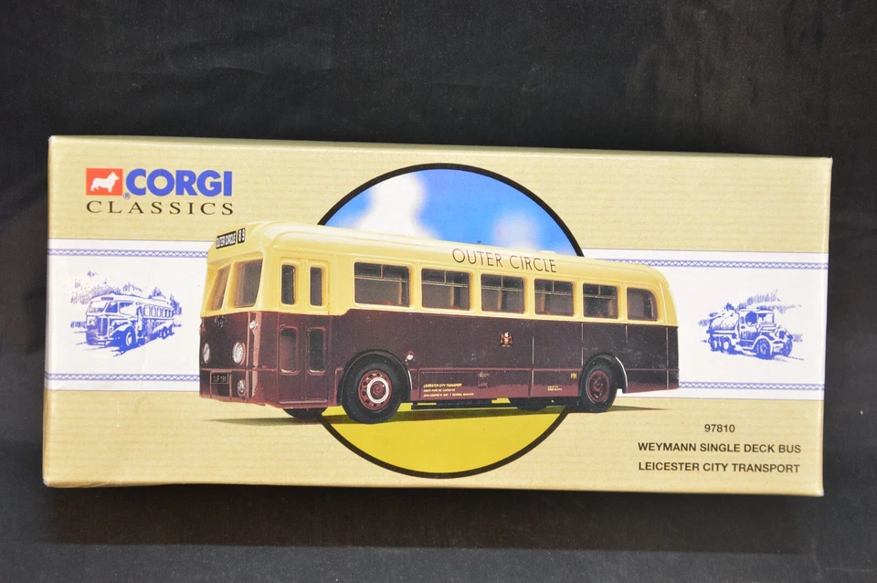 CORGI CLASSICS 97810 WEYMANN SINGLE DECK BUS LEICESTER SCALA 1/50 DIE CAST MODEL - Immagine 2 di 4