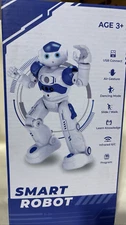 KingsDragon RC Smart Robot Blue Toy Gesture Hand & Sensing Program NIB