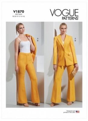 Vogue Sewing Pattern 1870 Jackets, Trousers, Suits B5 (8-10-12-14-16)