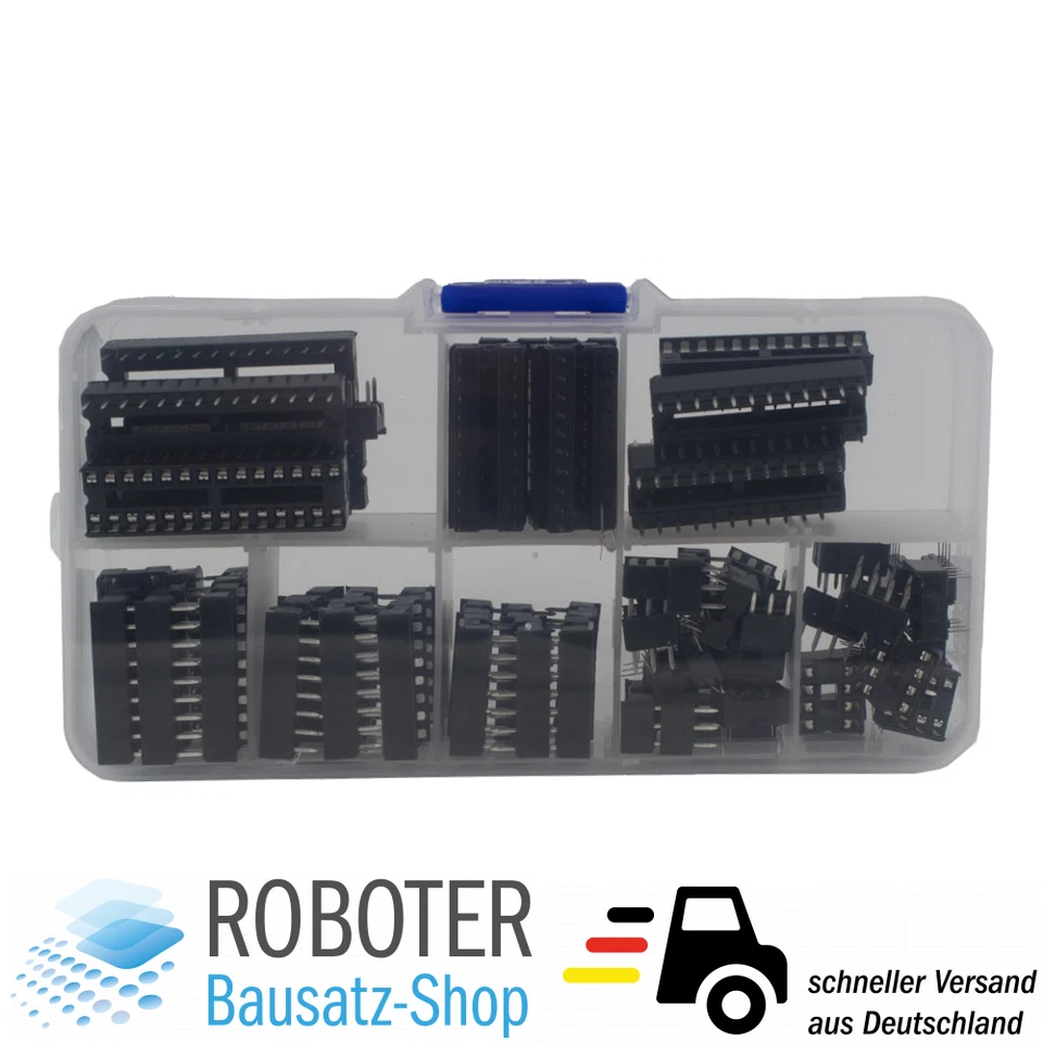 DIP IC Sockel Sortiment 66 Stück DIP6/8/14/16/18/20/24/28 - Bild 4 von 4
