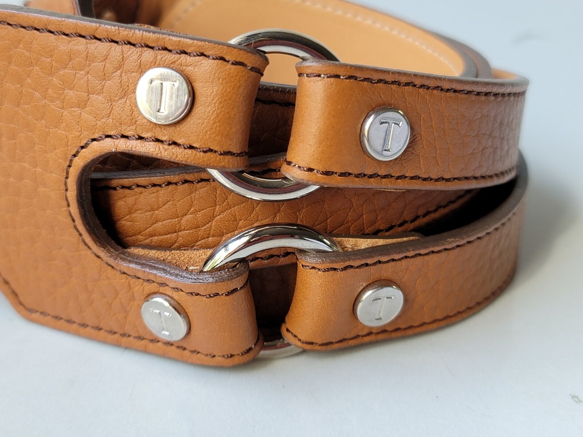 Authentic TOD’S Beige Leather Belt ~ Size 95 Tod main image 4