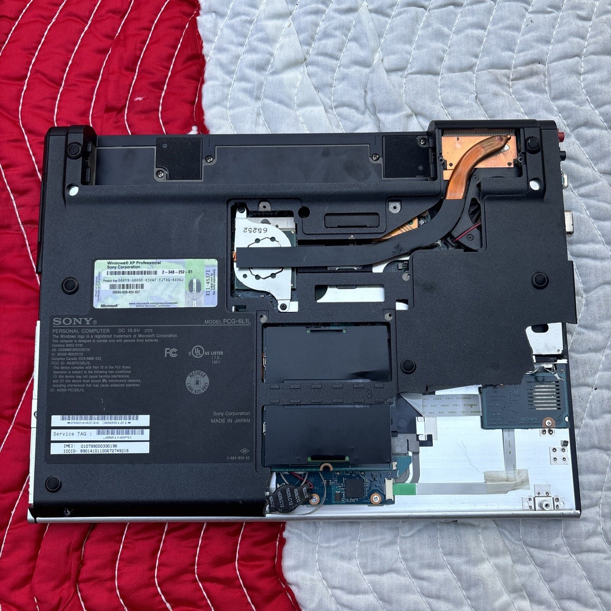 ジャンク品です。ノートPC ソニー PCG-6L1N HP64ビット認証済み 