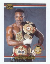 EVANDER "THE REAL DEAL" HOLYFIELD - Boxing Trading Card - 1991 Ringlords 