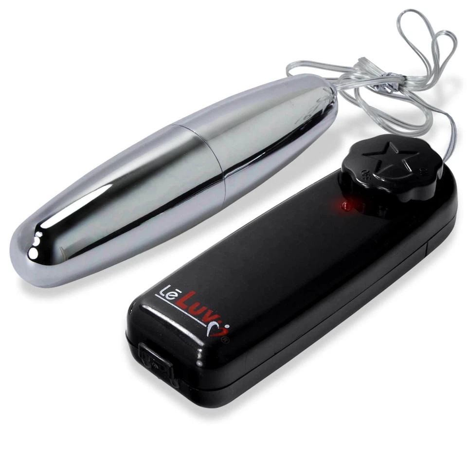 Vibrador Bullet Multi-velocidad Único Plata Masaje Huevo LeLuv Clásico Foto 4 de 4