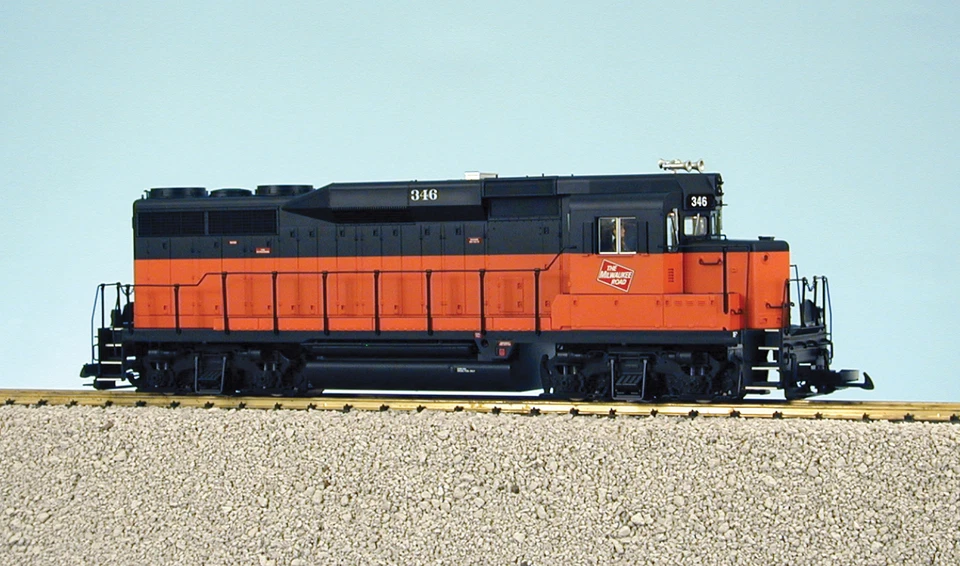 USA Trains G Scale R22464 MILWAUKEE ROAD (ORANGE/BLACK) GP30 Locomotive GP-30 - Image 1 of 1