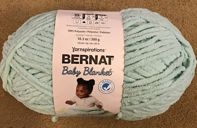 Bernat Baby Blanket Yarn Ball Seafoam Green Super Bulky