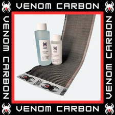 4" x 5FT Plain Weave Carbon Fiber Fabric Resin Kit