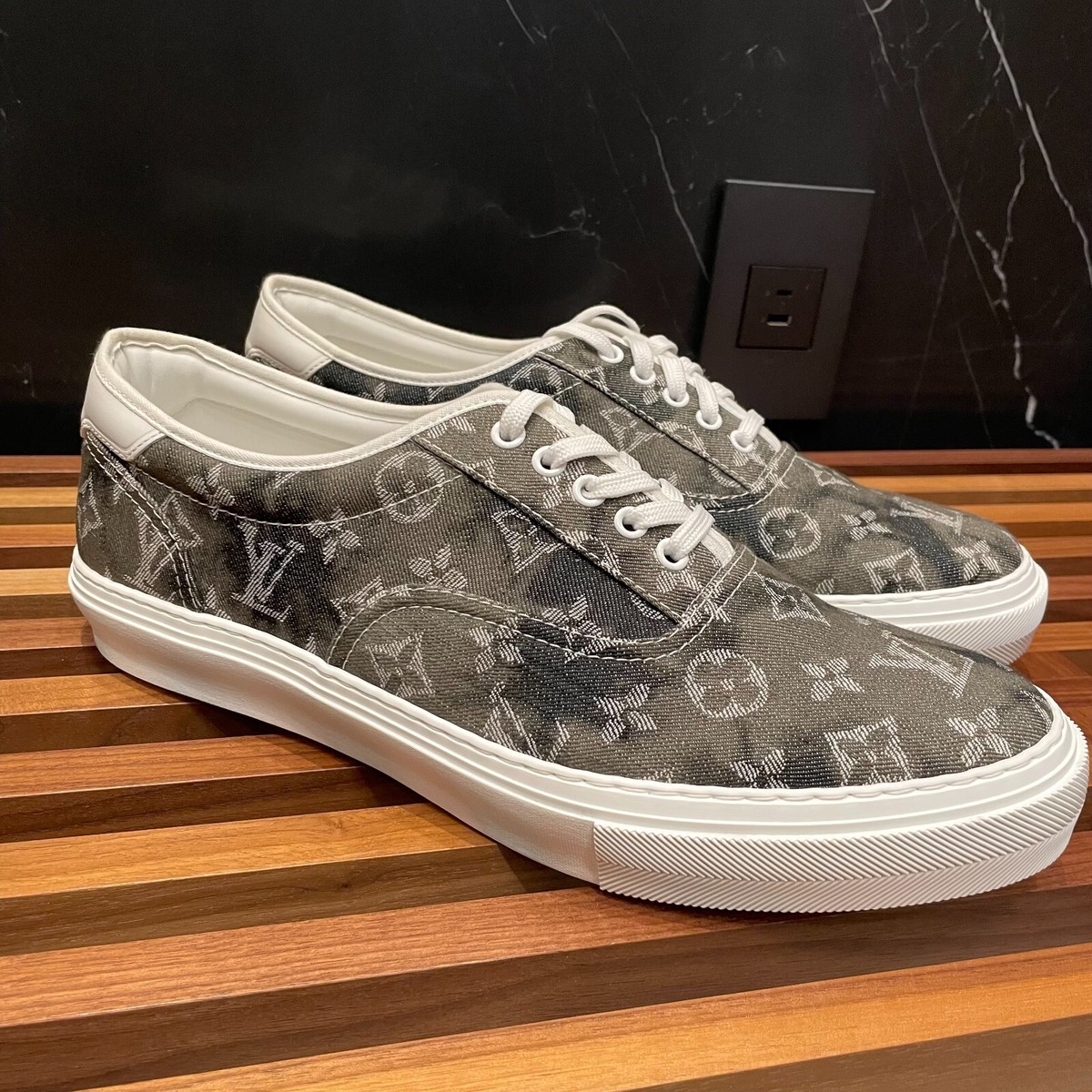 Black Louis Vuitton Trocadero Richelieu Sneaker - Size LV 11 (US 
