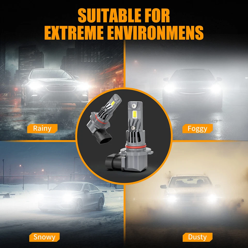 Kit de faróis de LED para Nissan Titan 2004-2015 6 peças lâmpadas farol de neblina feixe alto baixo - Imagem 4 de 4