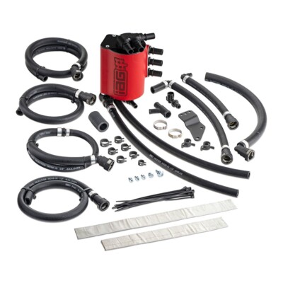 IAG Performance Luft-/Ölabscheider AOS rot für Subaru STI 04-07 / WRX 06-07