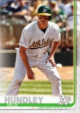 2019 Topps Update Series #US195 Nick Hundley Oakland Athletics