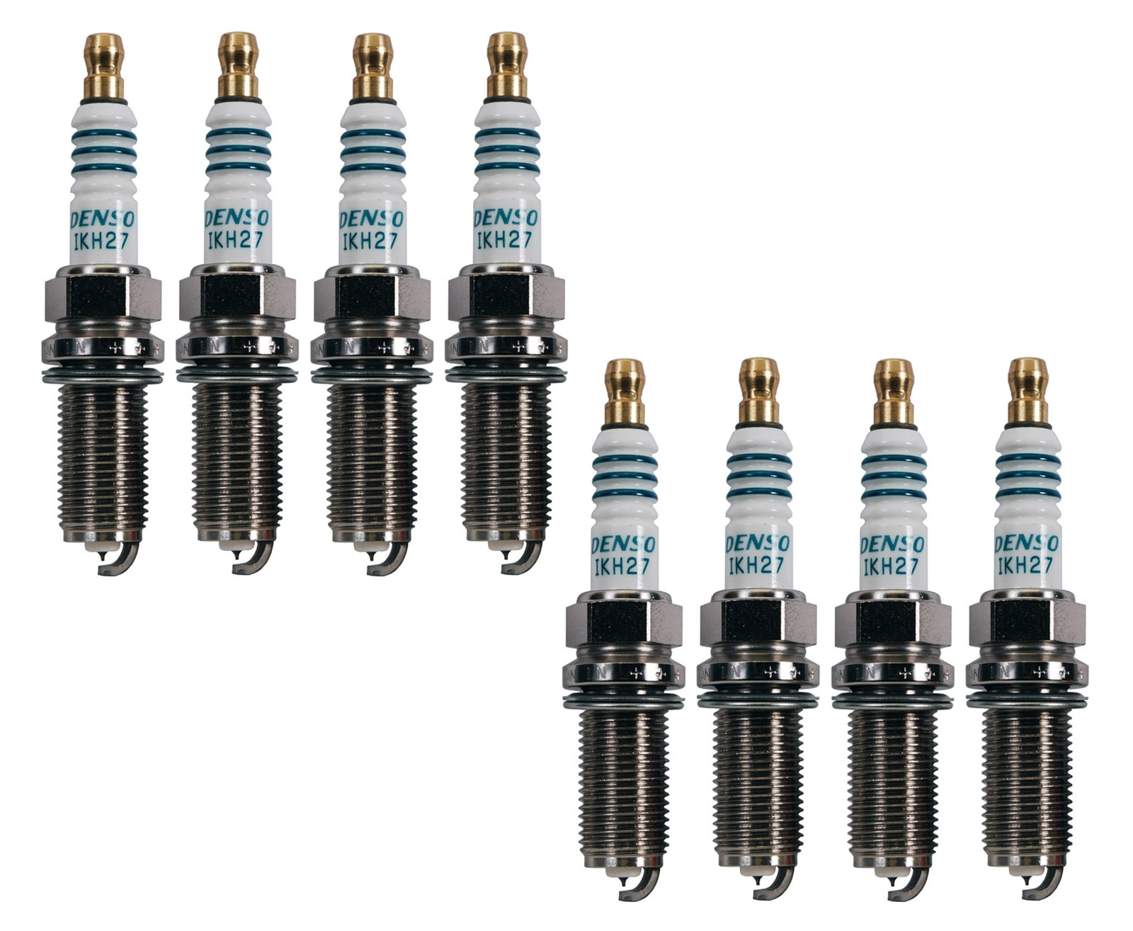 Denso Iridium Power 5347 Universal Set of 8 Spark Plugs IKH27