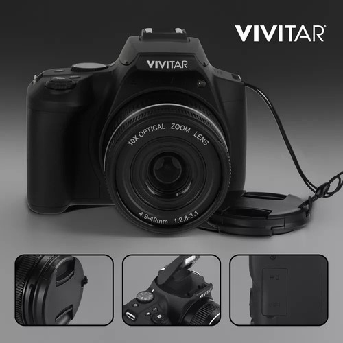 Vivitar 4K UHD 10X Optical Zoom Digital Camera / 64MP / 32 GB SD / Case - Picture 8 of 9