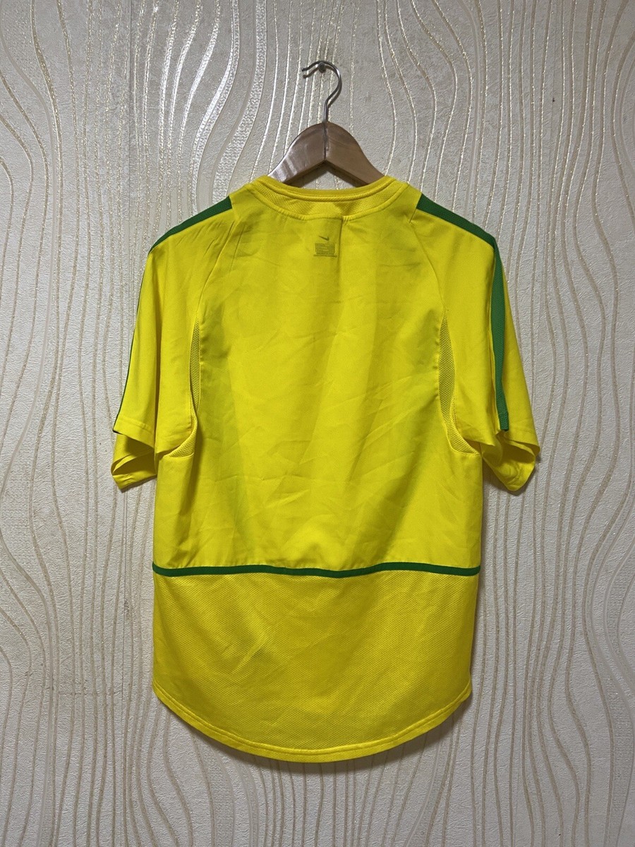 BRAZIL 2002 2004 HOME FOOTBALL SHIRT SOCCER JERSEY NIKE