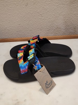 Chaco Men Chillos Slide Sandals Polyester dark tie die sz 12 NWOB Chaco Chillos Slide Men Dark Tie Dye - Walmart.com main image 4
