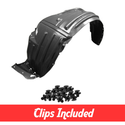 Front Left Driver Side Fender Liner w/ Clips For 2009-2011 Honda Pilot HO1248135