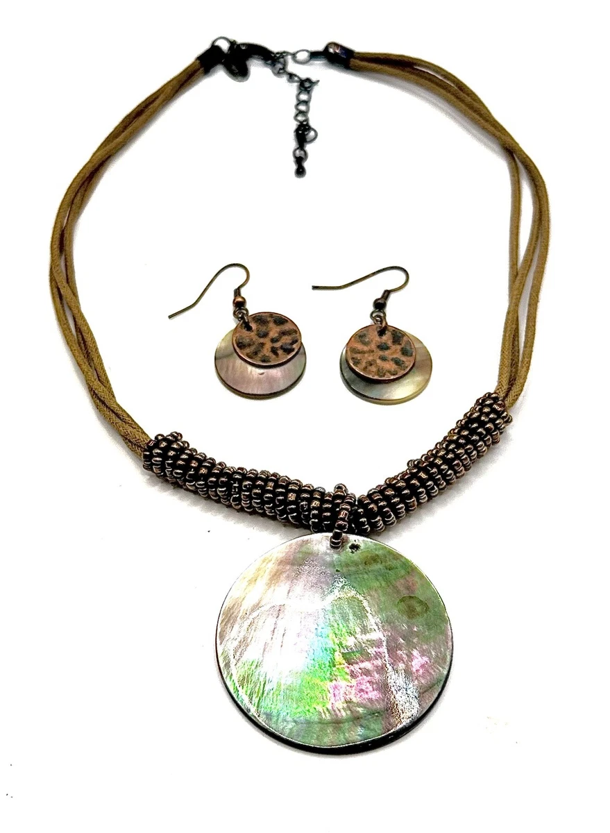Lia sophia abalone necklace sale