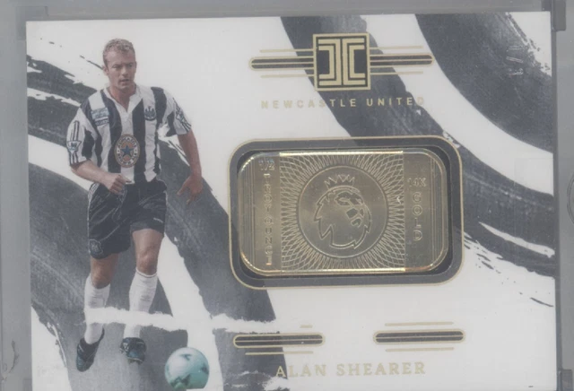 Alan Shearer 2023-24 Panini Impeccable 14KT 1/2 Ounce Goldbarren #1/3