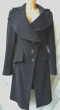 Vivienne Westwood Grey Coat 10 12 42 S M Italy Made Cashmere & Virgin Wool