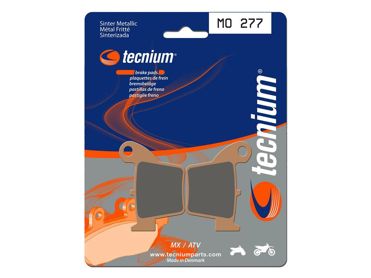 Plaquettes de frein arrière Tecnium MO277 pour moto cross Honda CRF 250 R de 2003 à 2024